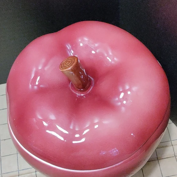 Otagiri 1984 large vintage apple cookie jar - Picture 5 of 16